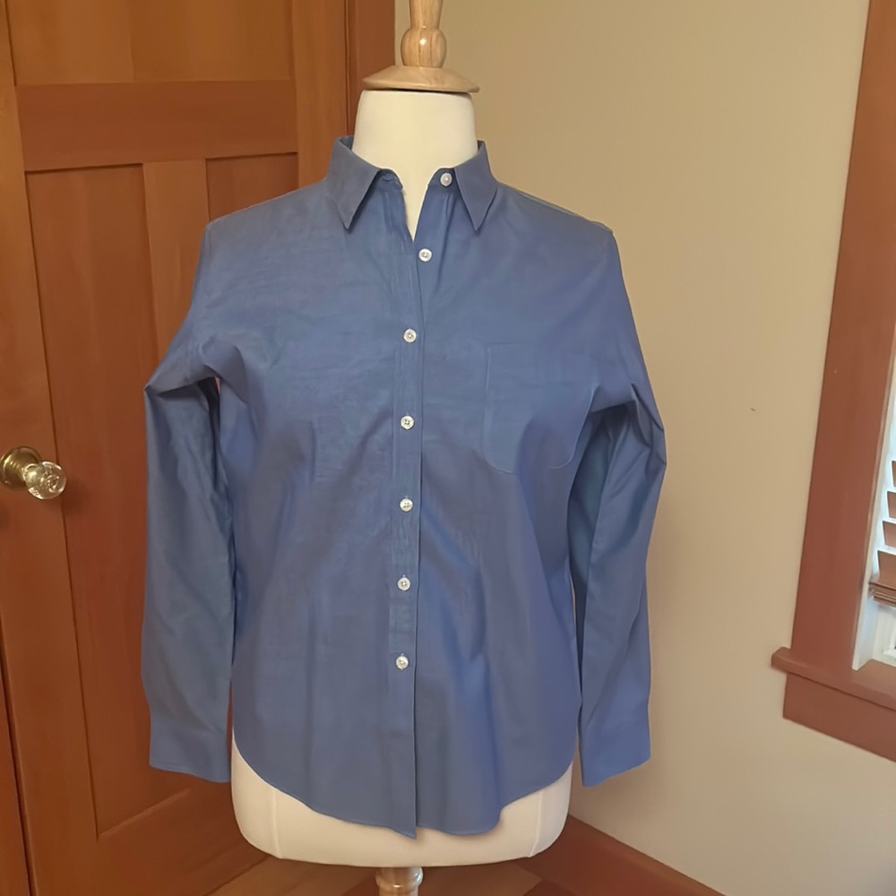 French blue button down